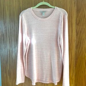 Banana Republic Pink with Gold Lurex Top. Size Medium.